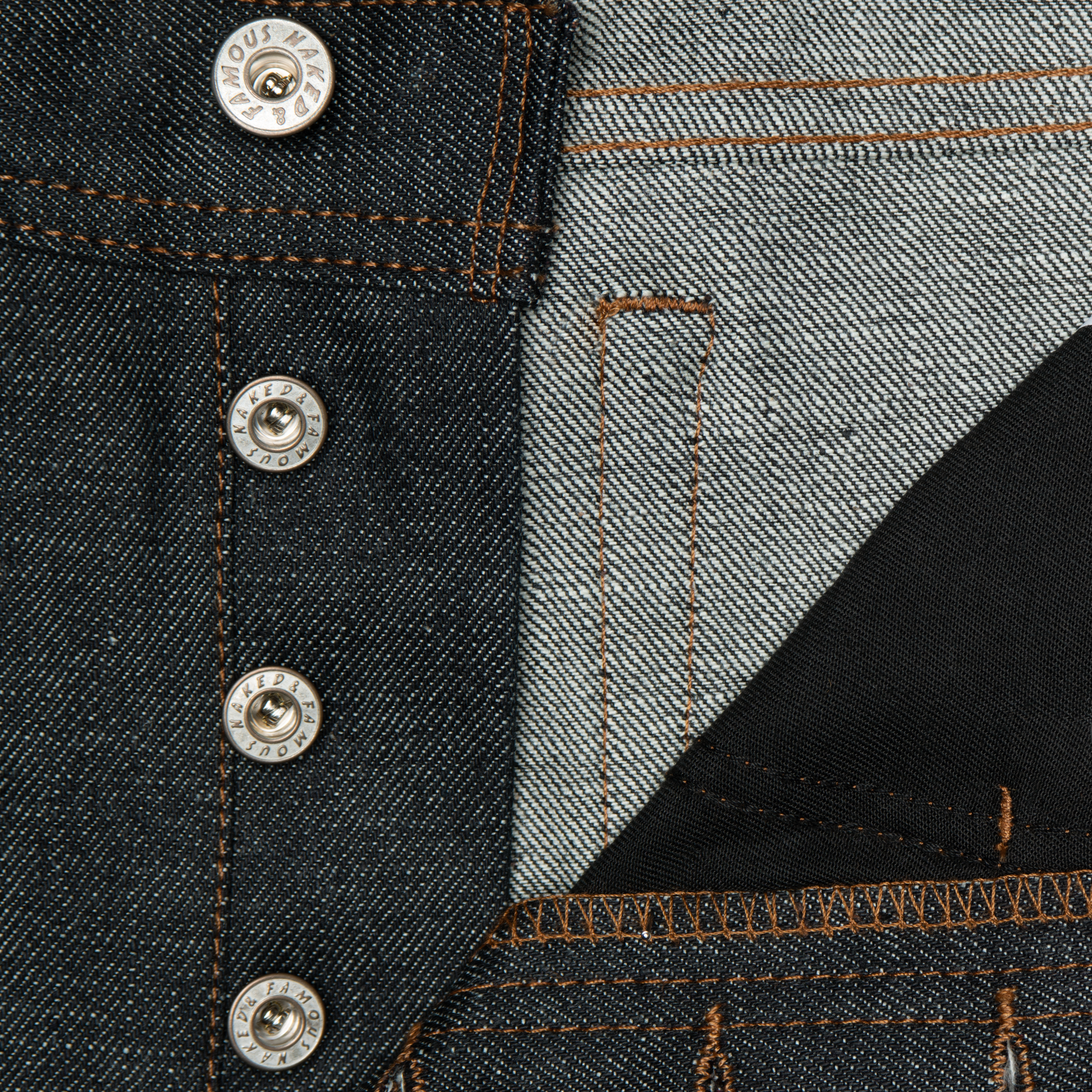  Red Gradient Core Selvedge jeans - button fly 