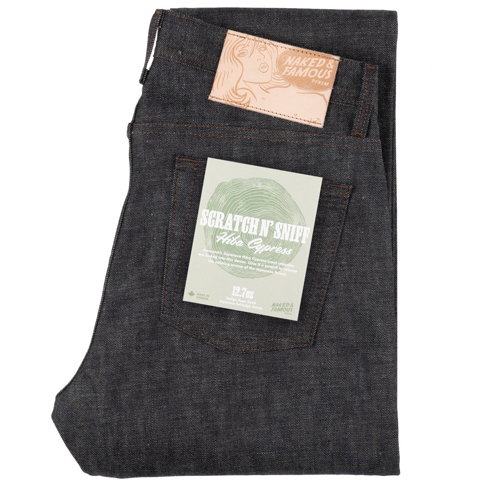  Scratch-n-Sniff - Hiba Cypress  jeans - folded 
