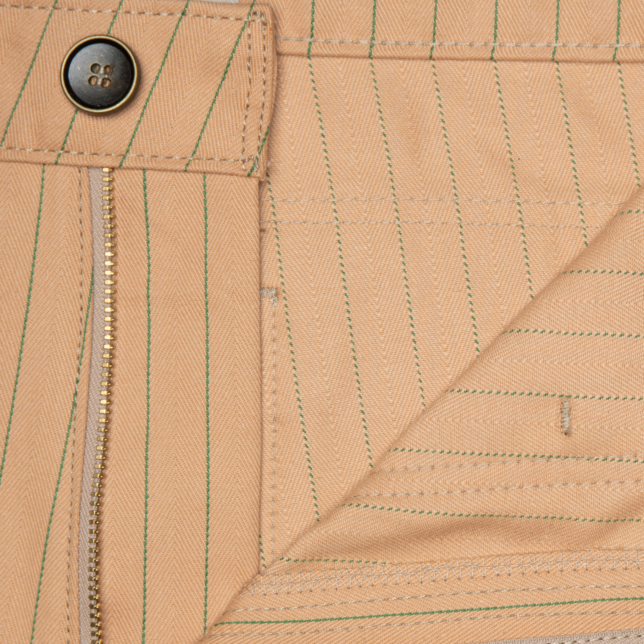  Work Pant - Repro Workwear Twill Peach - zip fly 
