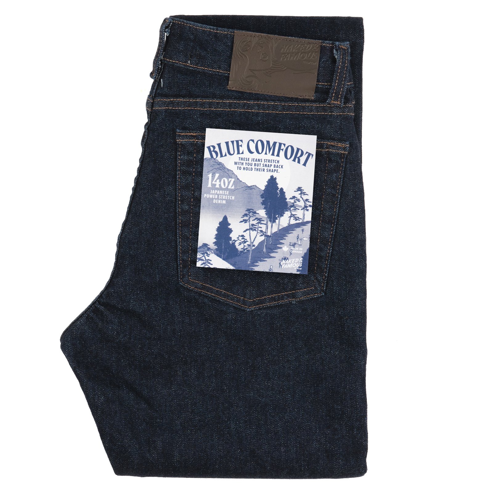  Women’s Blue Comfort jeans - folded 