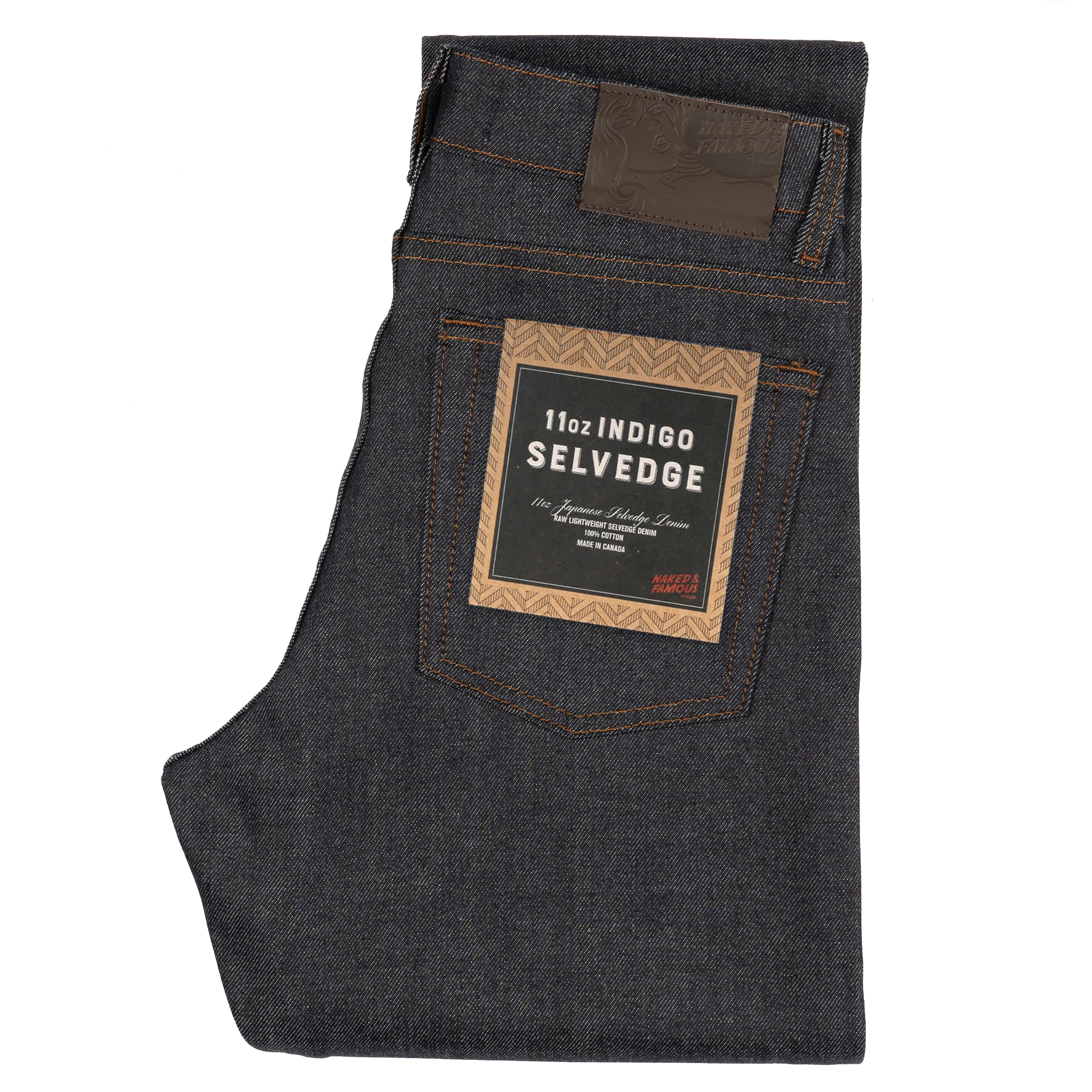  Women’s 11oz Indigo Selvedge jeans - folded 