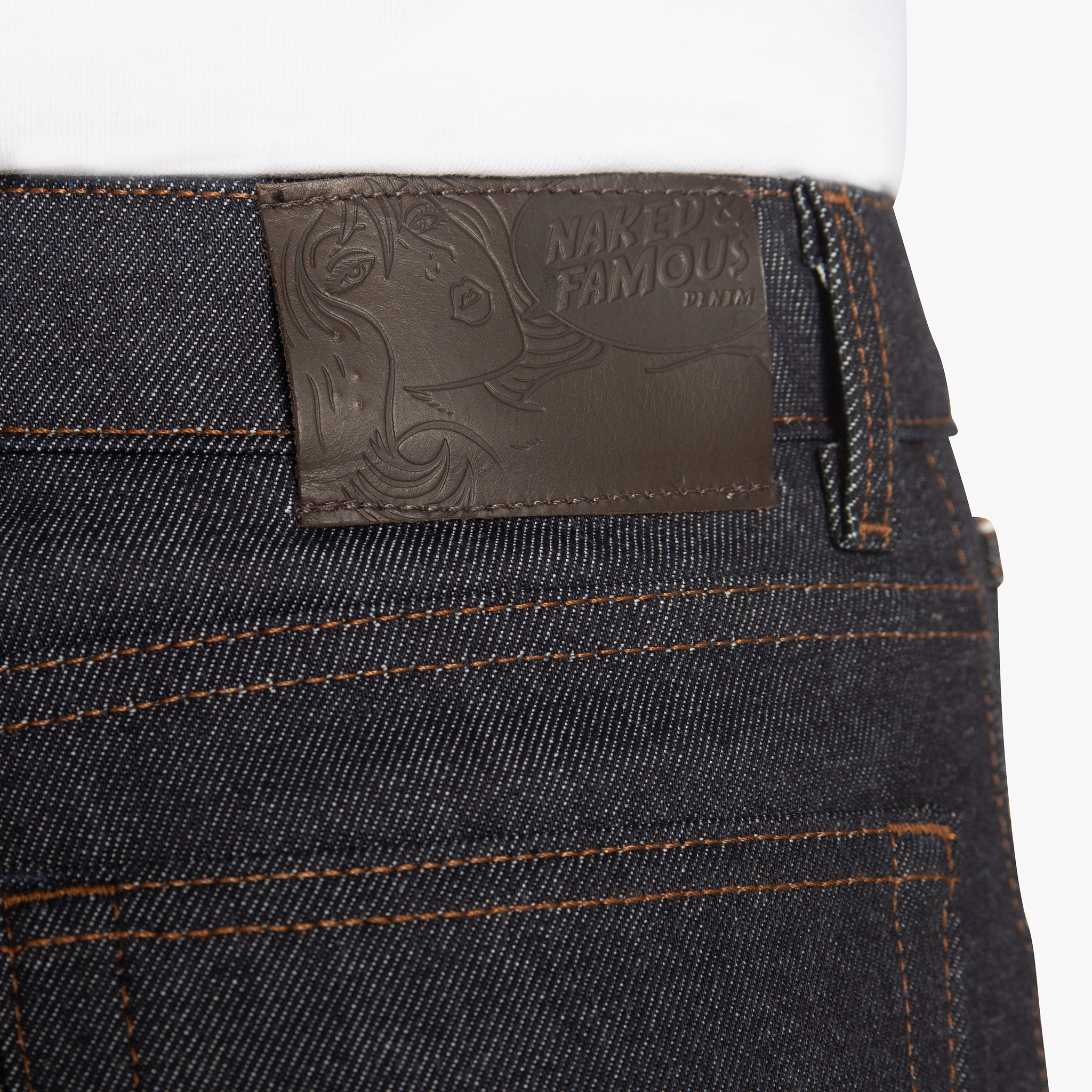  Women’s 11oz Indigo Selvedge jeans - leather patch 