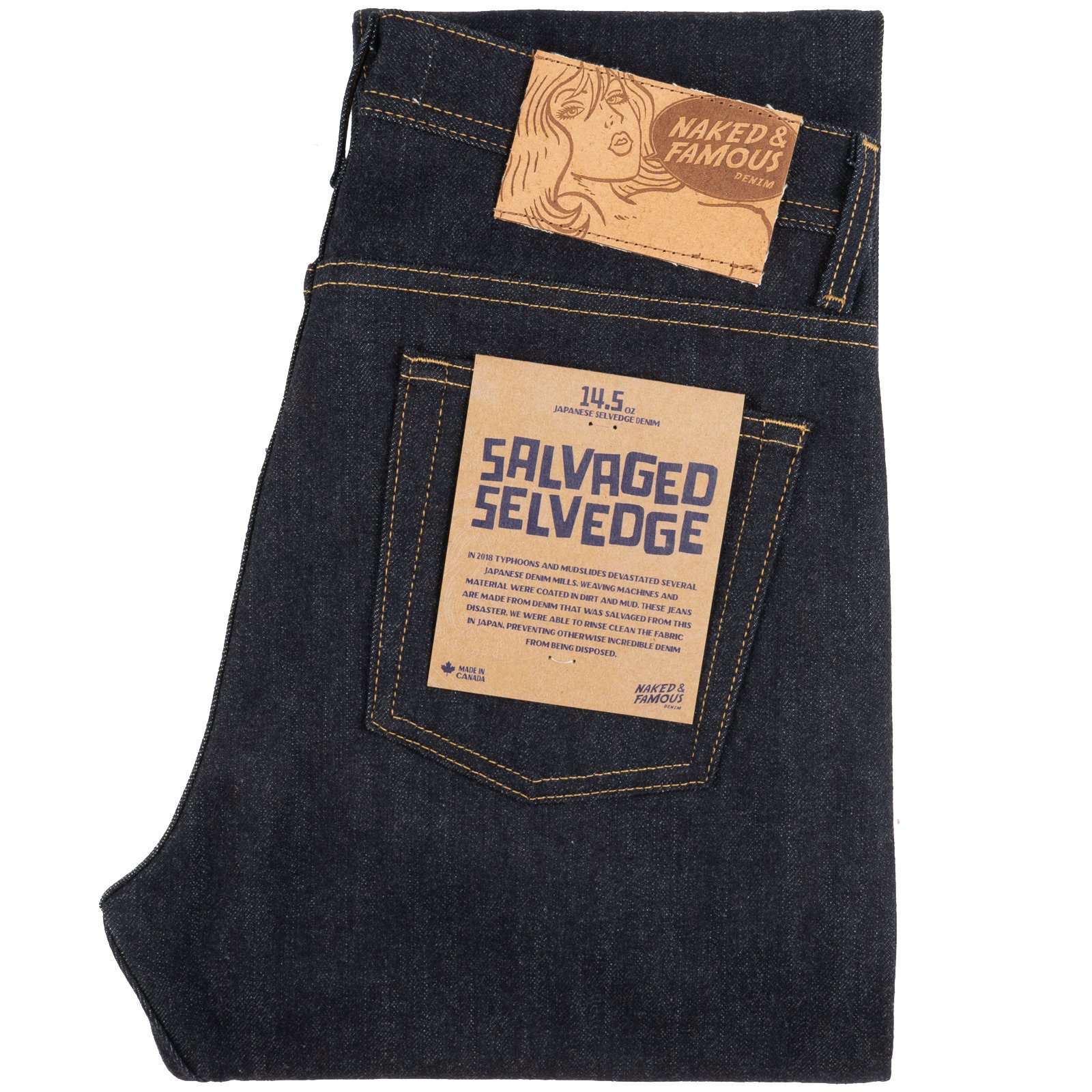  Salvaged Selvedge jeans - folded 