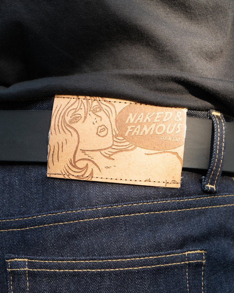 Naked & Famous Denim Salvaged Selvedge - Lifestyle - Leather Patch
