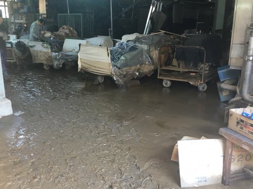 Naked & Famous Denim - Salvaged Selvedge - Flood Damage - Mill Flooded