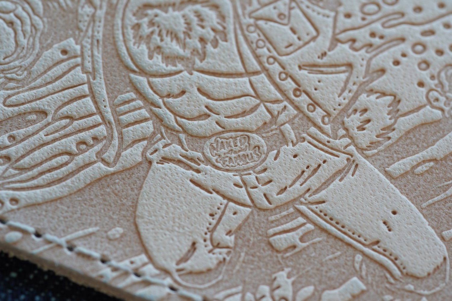 Chinese New Year - Water Rabbit - Macro - Leather Patch Detail