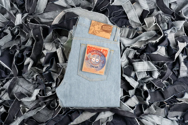Lightweight Recycled Selvedge Stone Blue