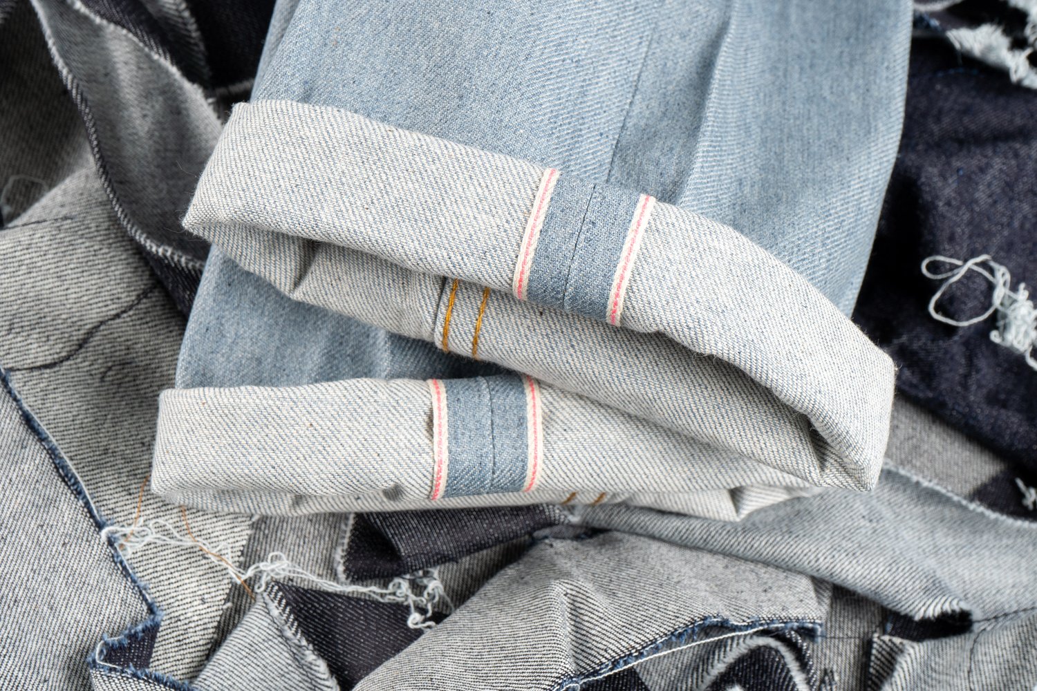 Lightweight Recycled Selvedge Stone Blue - Selvedge ID