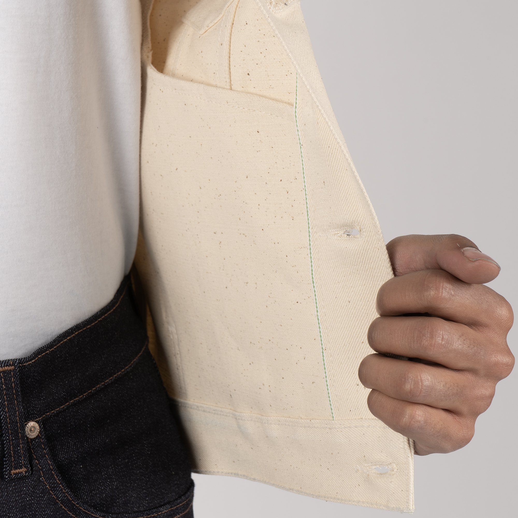  Denim Jacket - All Natural Organic Cotton Selvedge - selvedge id 