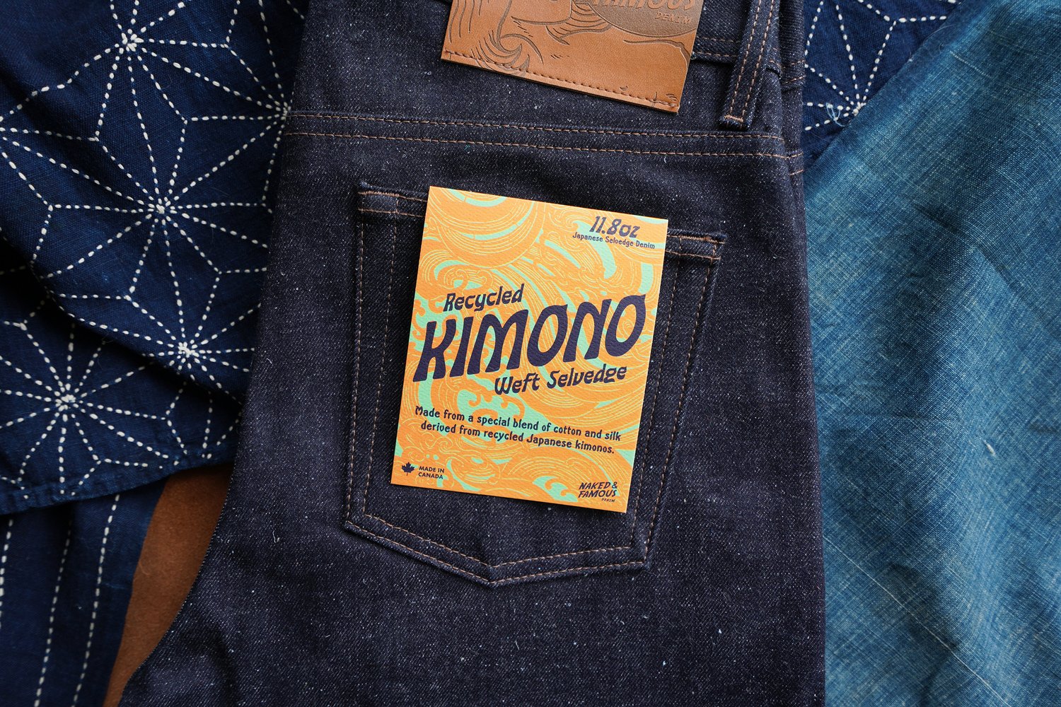 Recycled Kimono Selvedge - Pocket Flasher