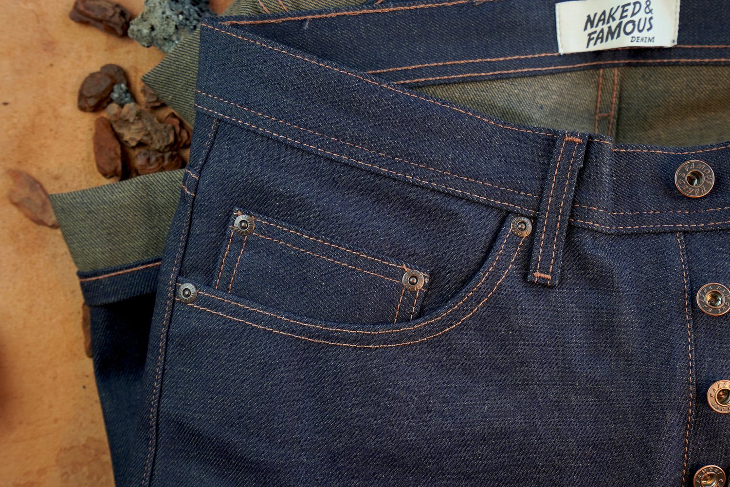 Double Dirty Fade Selvedge - Fabric & Hardware