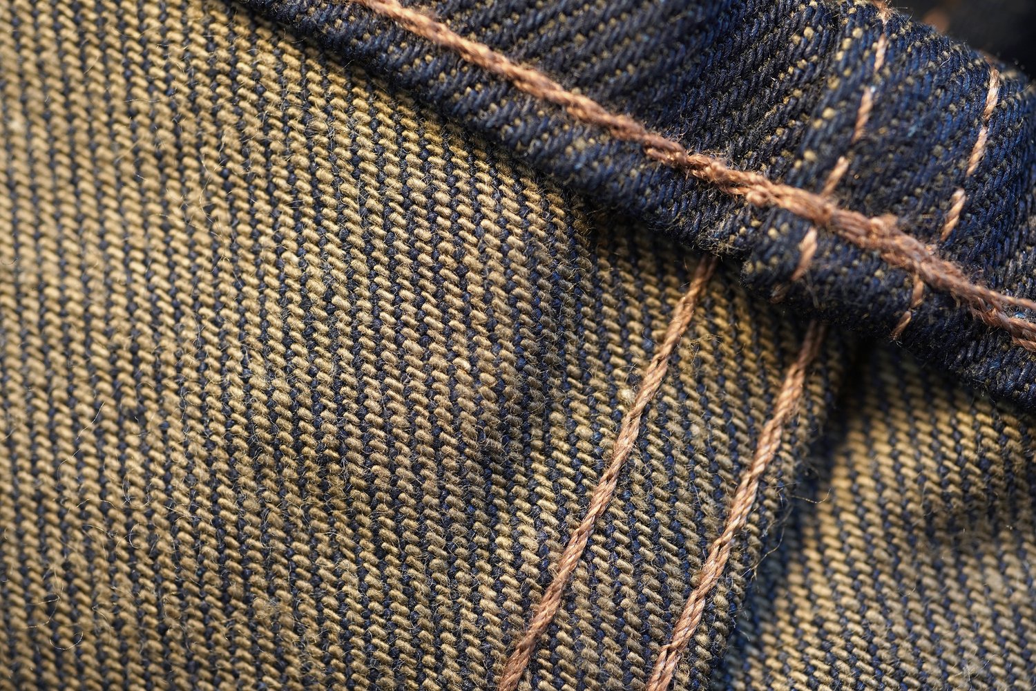 Double Dirty Fade Selvedge - Weft Close Up