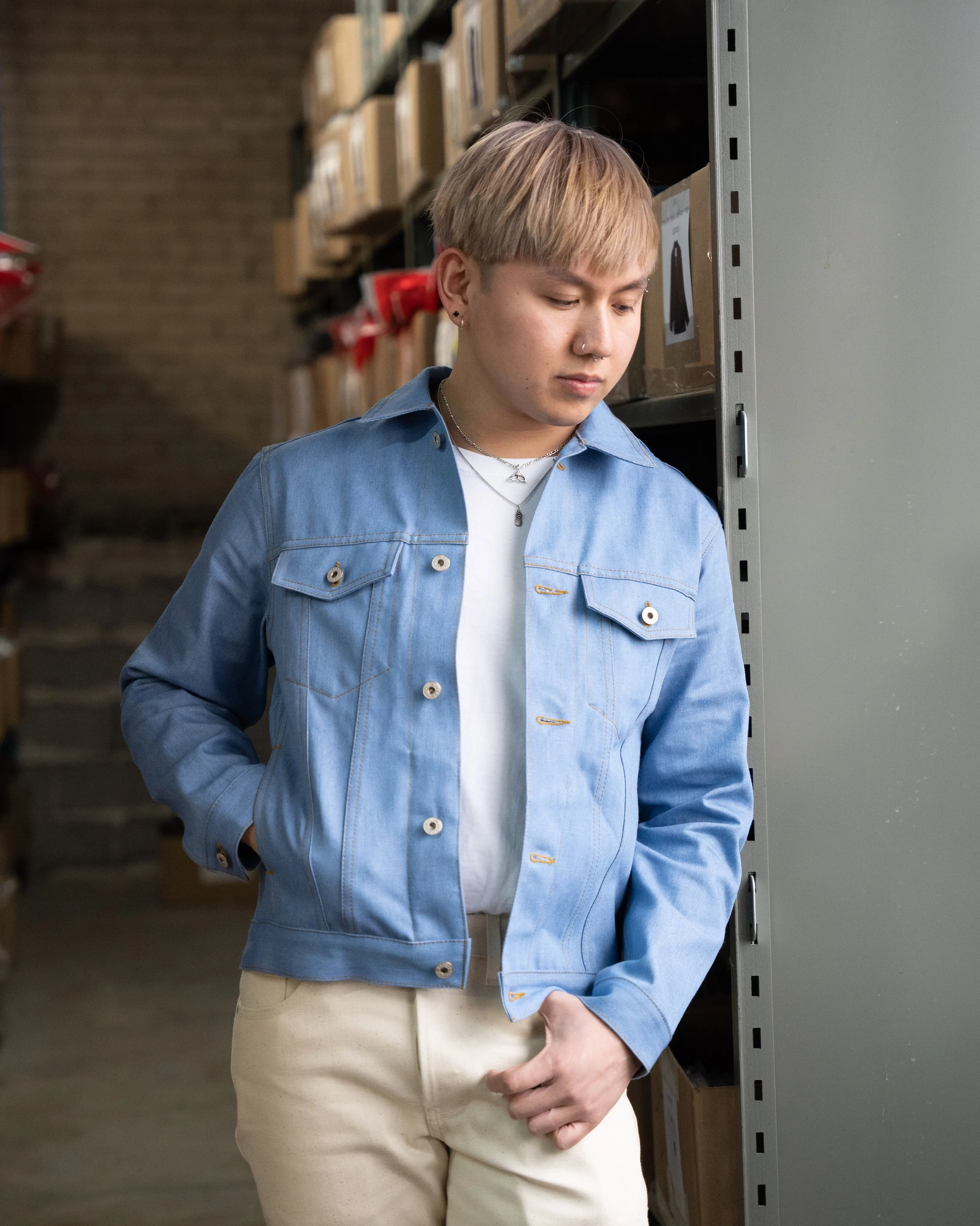 Sakura Sky Selvedge Lifestyle - Denim Jacket