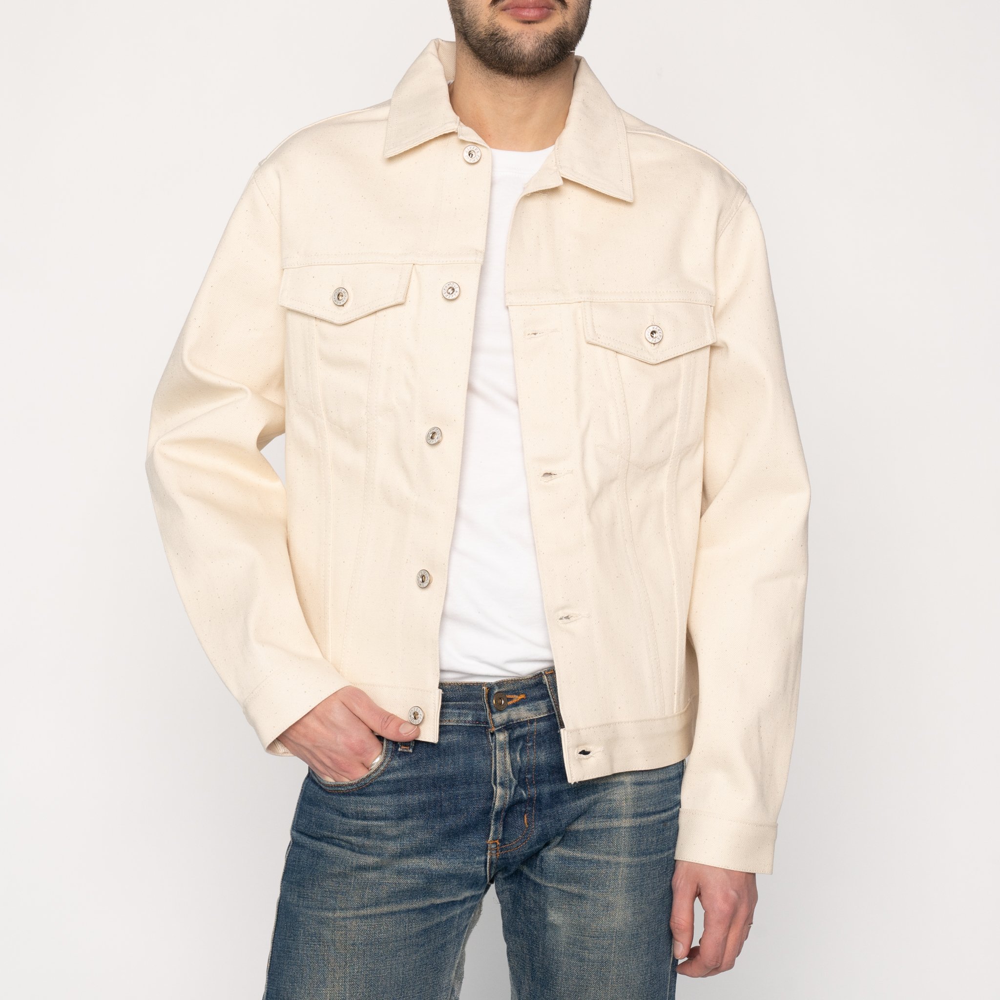  Denim Jacket - All Natural Organic Cotton Selvedge - front 