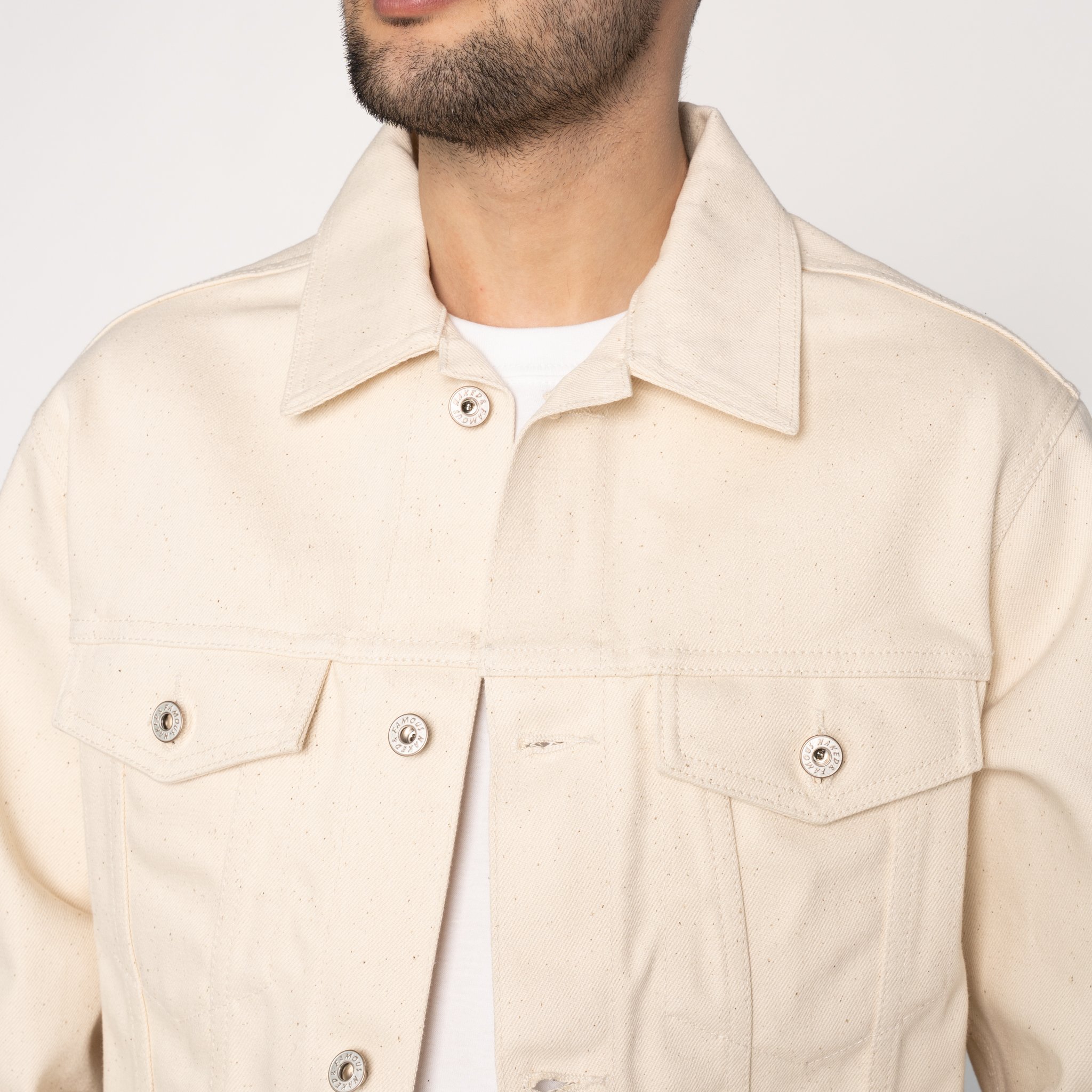  Denim Jacket - All Natural Organic Cotton Selvedge - closeup 