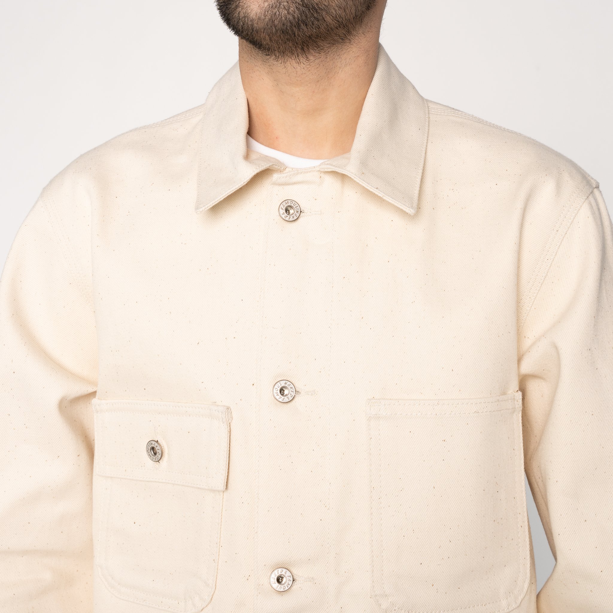  Chore Coat - All Natural Organic Cotton Selvedge - closeup 