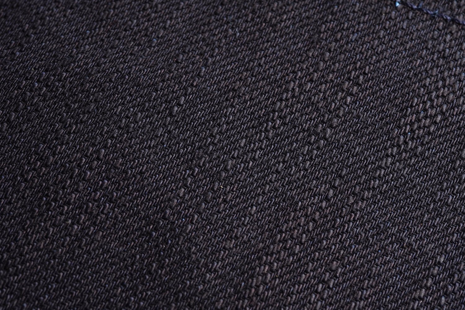 Midnight Slub Stretch Selvedge - Fabric Texture