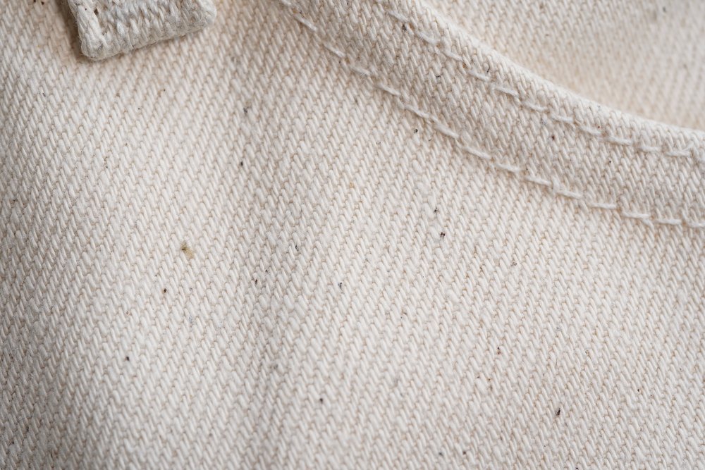 All Natural Organic Cotton Selvedge - Fabric Detail Macro