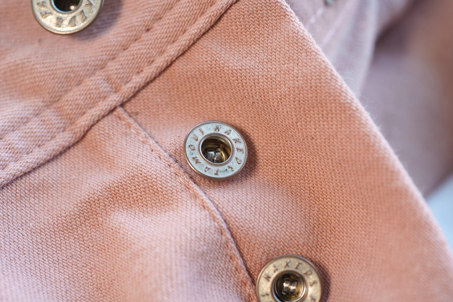 Dusty Rose Denim - Fly Buttons
