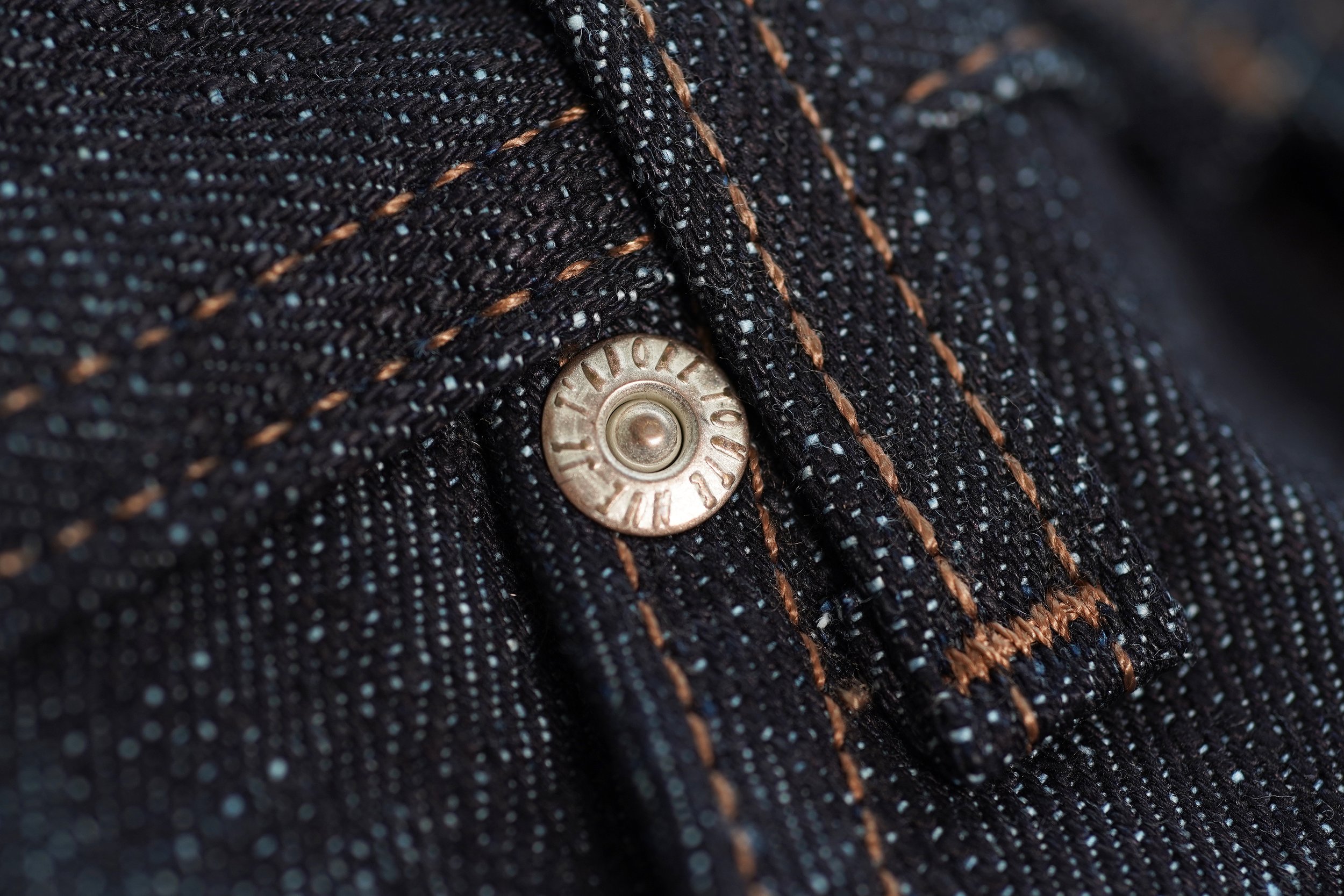 Slub Stretch Selvedge - Rivet Macro