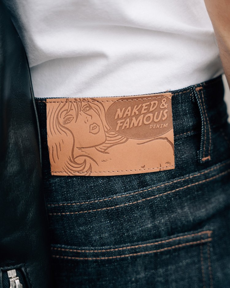 Slub Stretch Selvedge Lifestyle - Leather Patch 