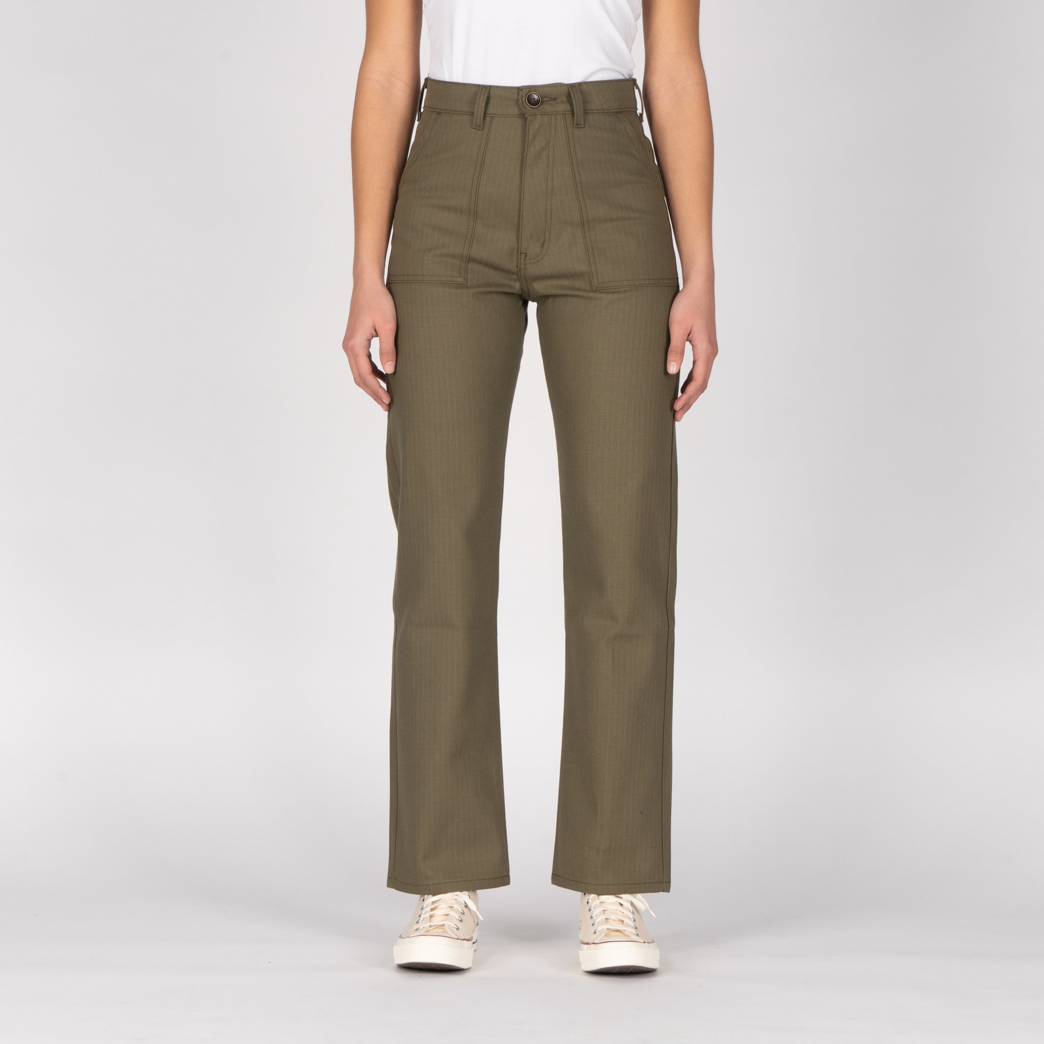 Women's - Classic Fatigue - Army HBT - Olive Drab | Naked & Famous Denim