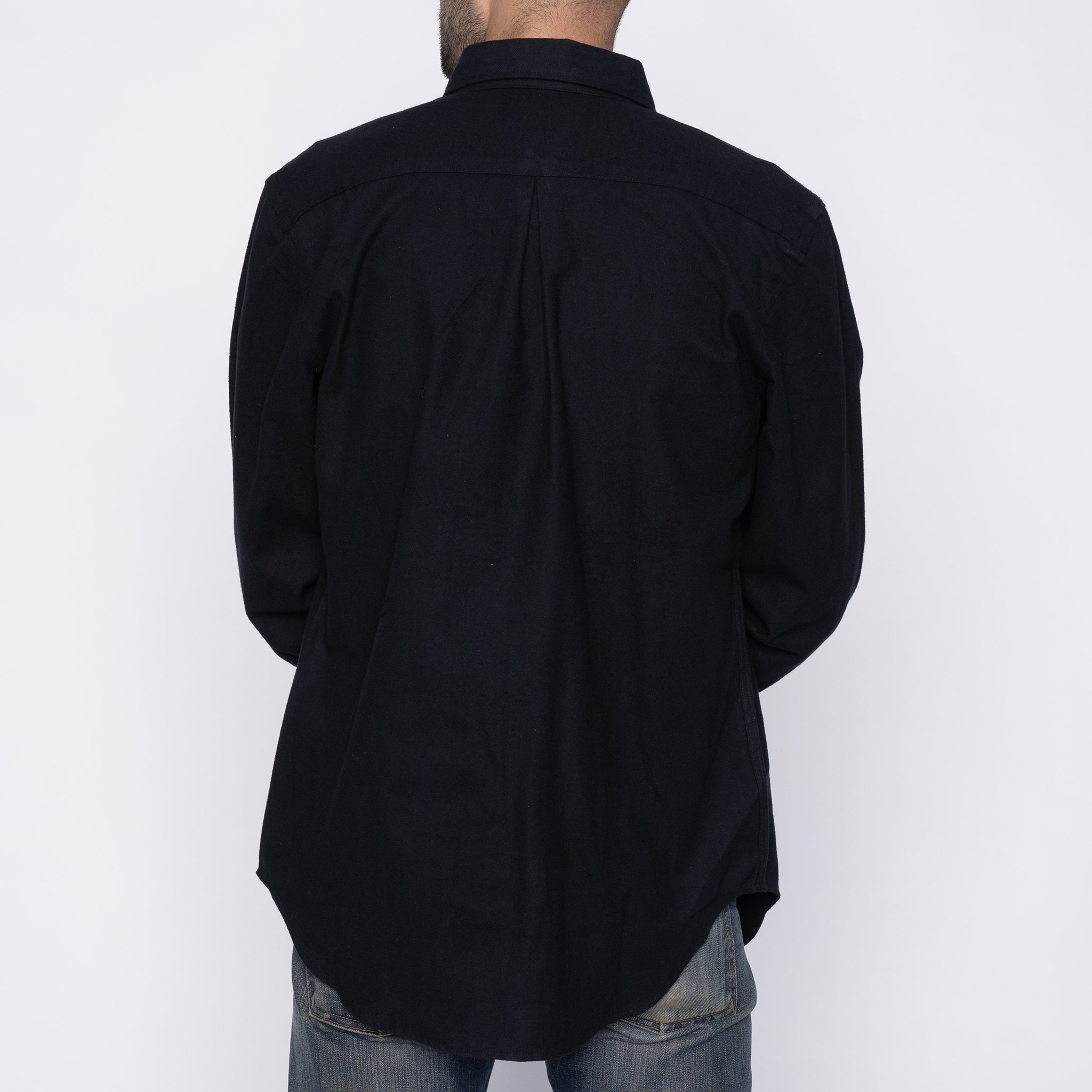  Easy Shirt - Solid Flannel - Black 