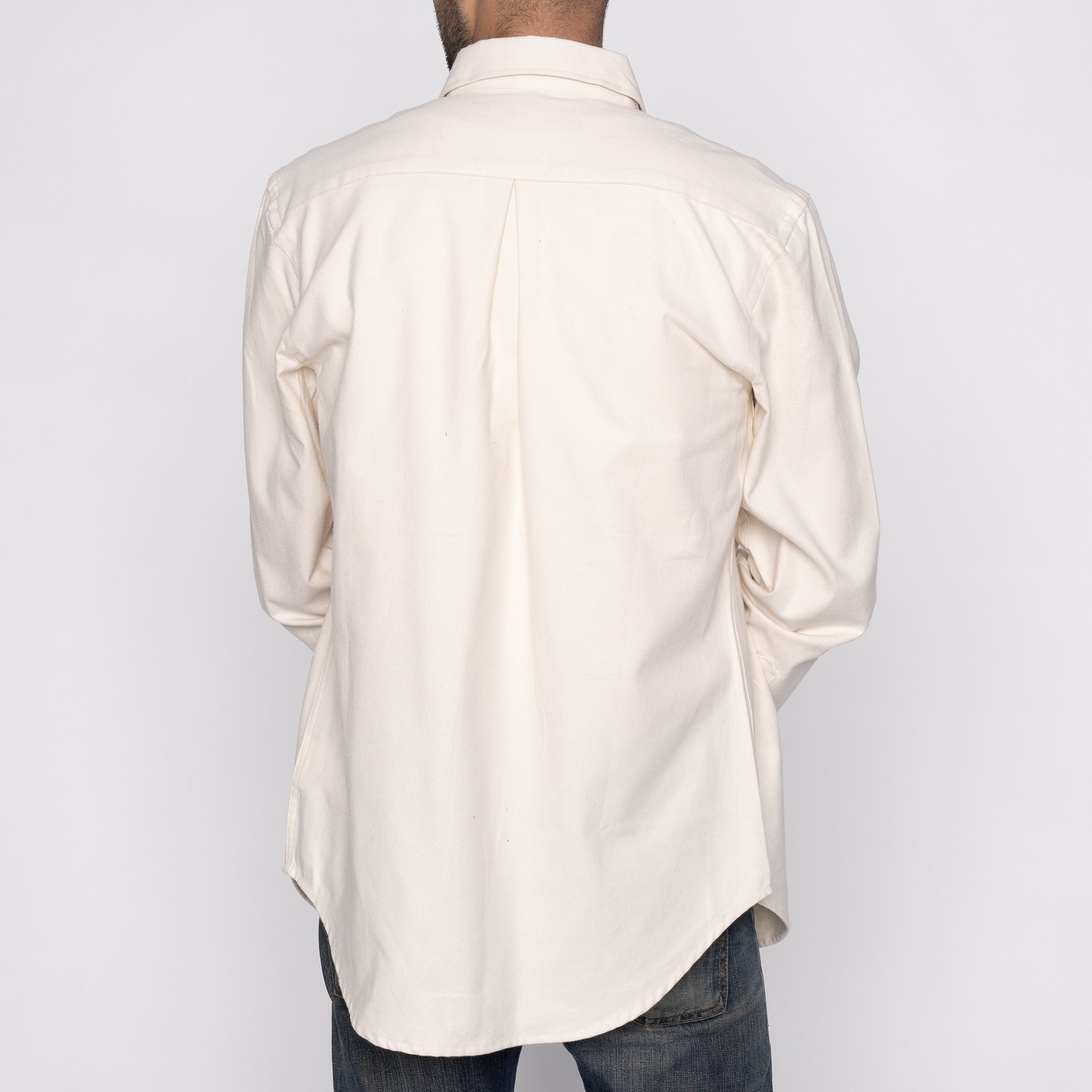  Easy Shirt - Solid Flannel - Bone 