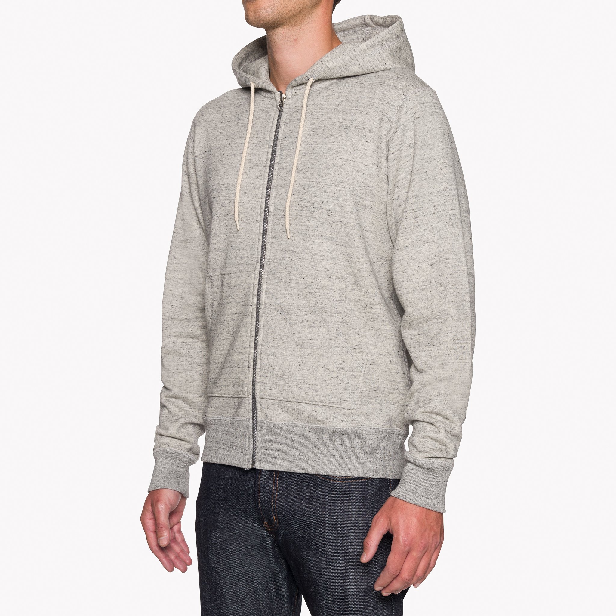  Zip Hoodie - French Terry - Grey 