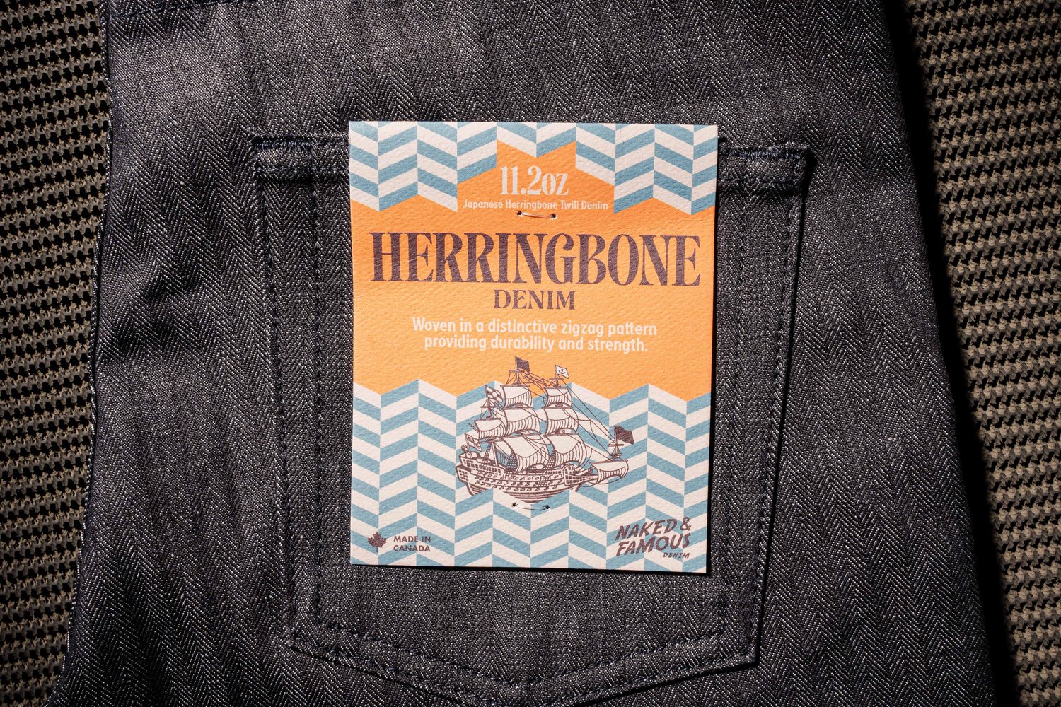Herringbone Denim - Pocket Flasher