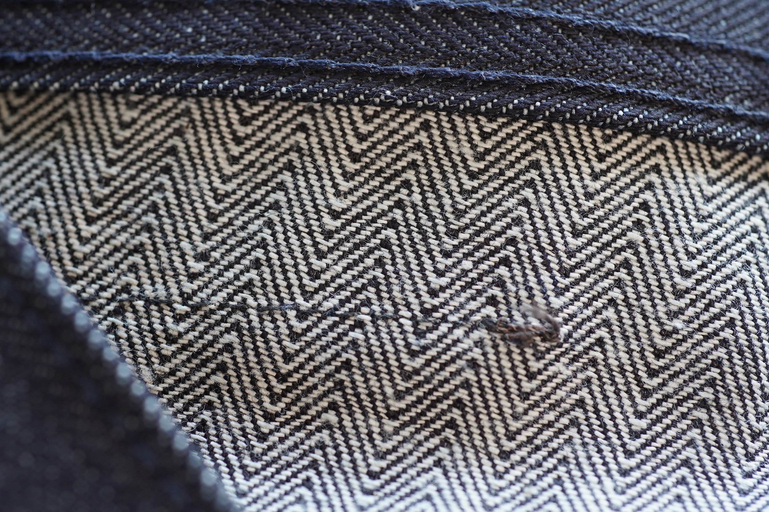 Herringbone Denim - Macro Weft