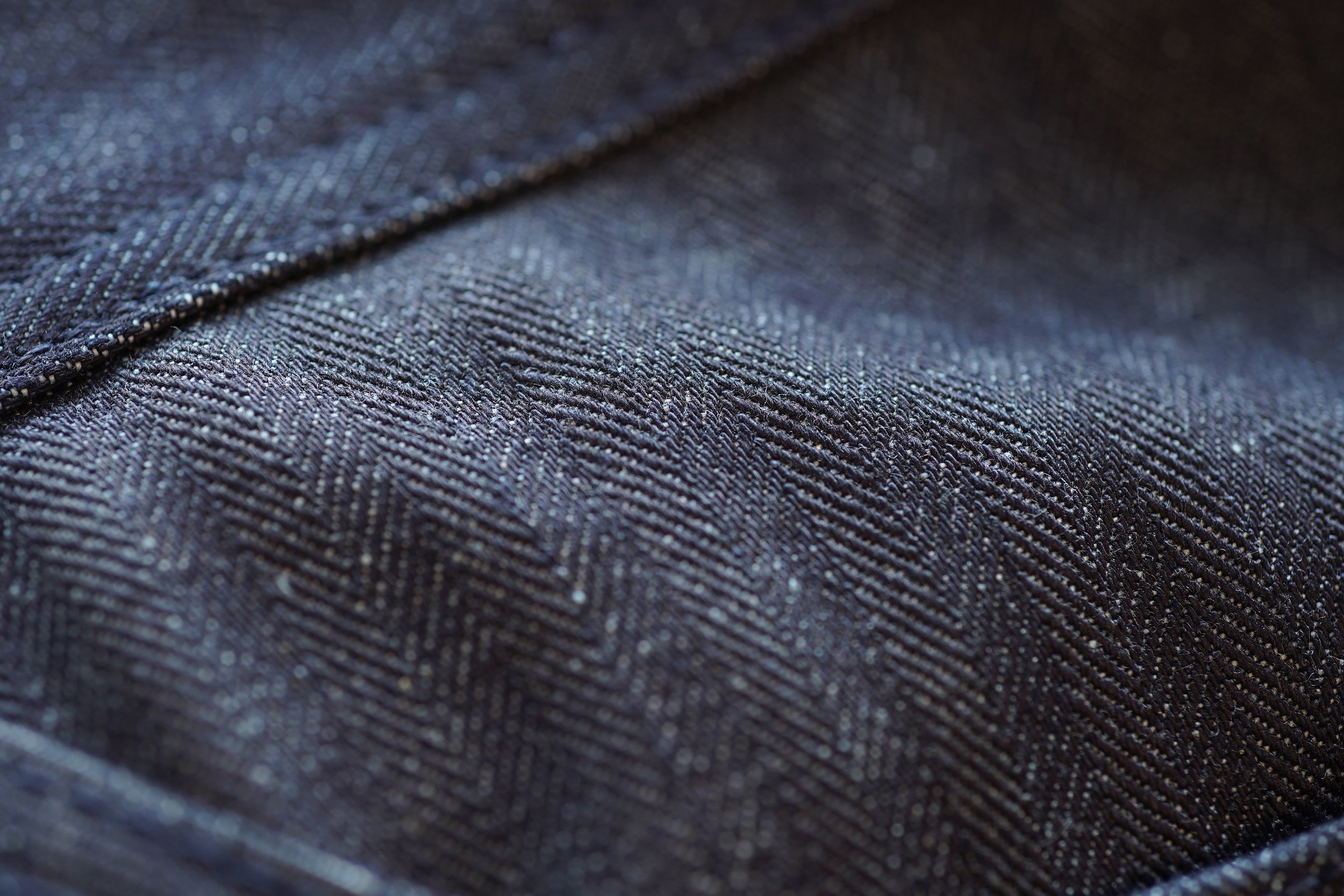 Herringbone Denim - Macro Warp