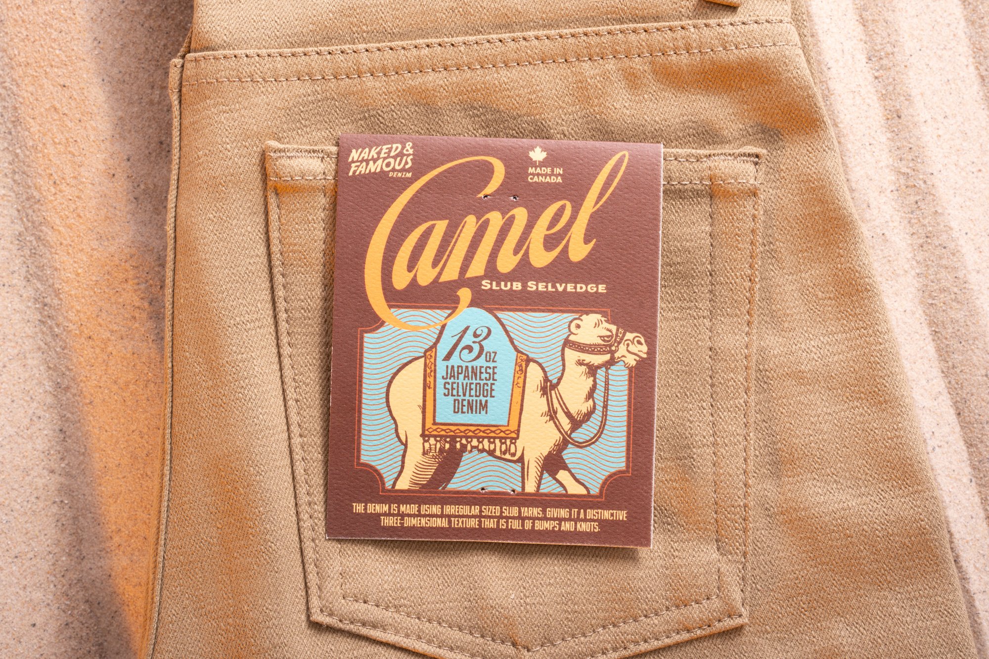 Camel Slub Selvedge - Pocket Flasher