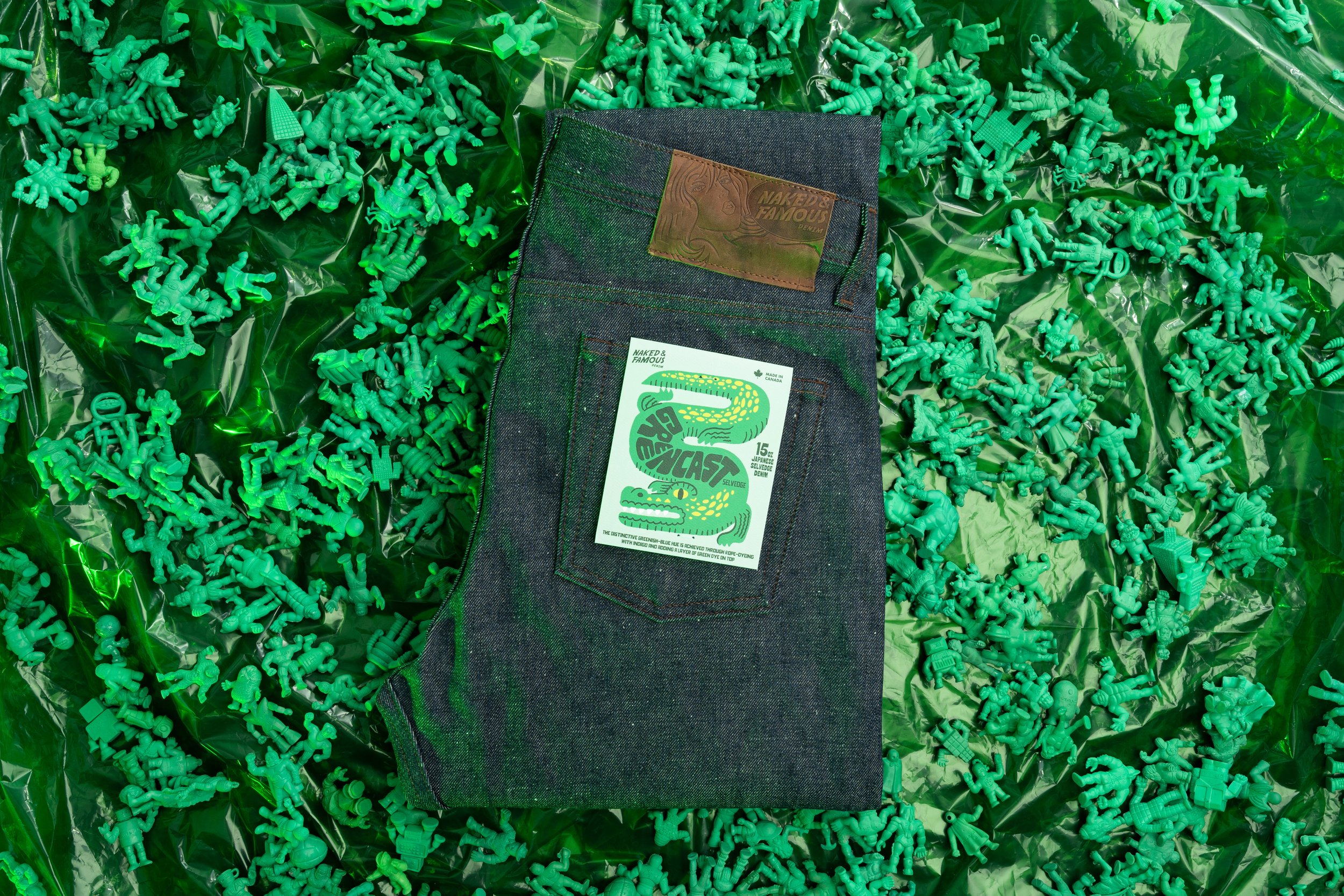 Greencast Slub Selvedge - Folded Flat