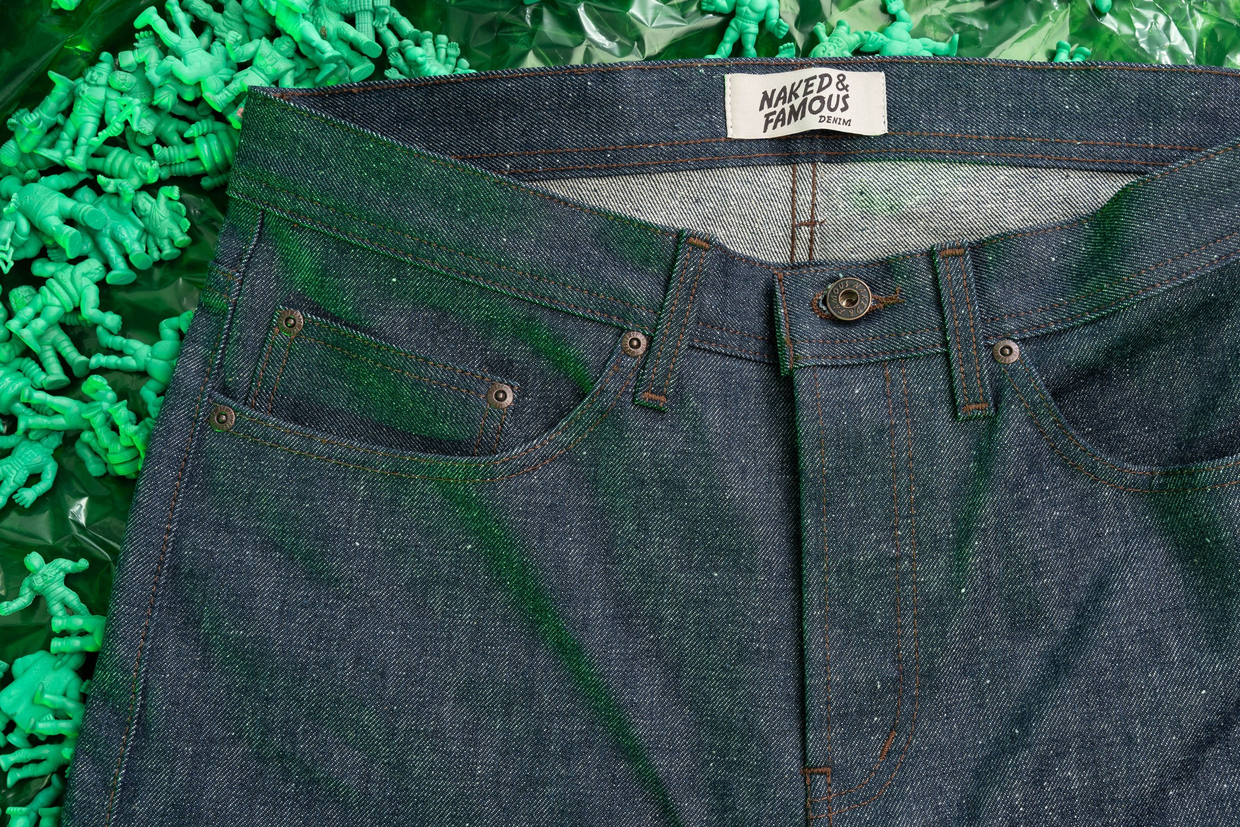 Greencast Slub Selvedge - Fabric & Hardware