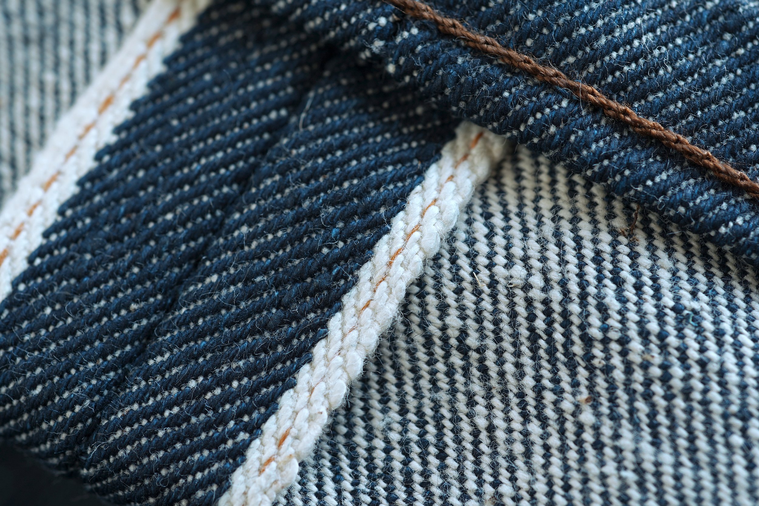 Greencast Slub Selvedge - Selvedge ID Close Up