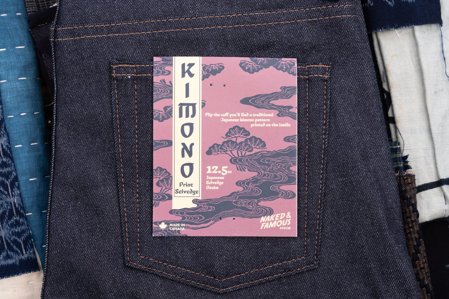 Kimono Print Selvedge - Pocket Flasher