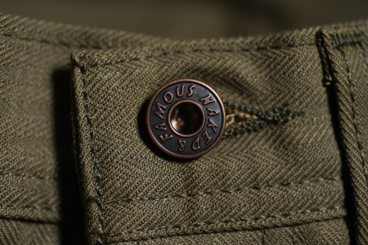 Army HBT - Olive Drab - Bouton Macro