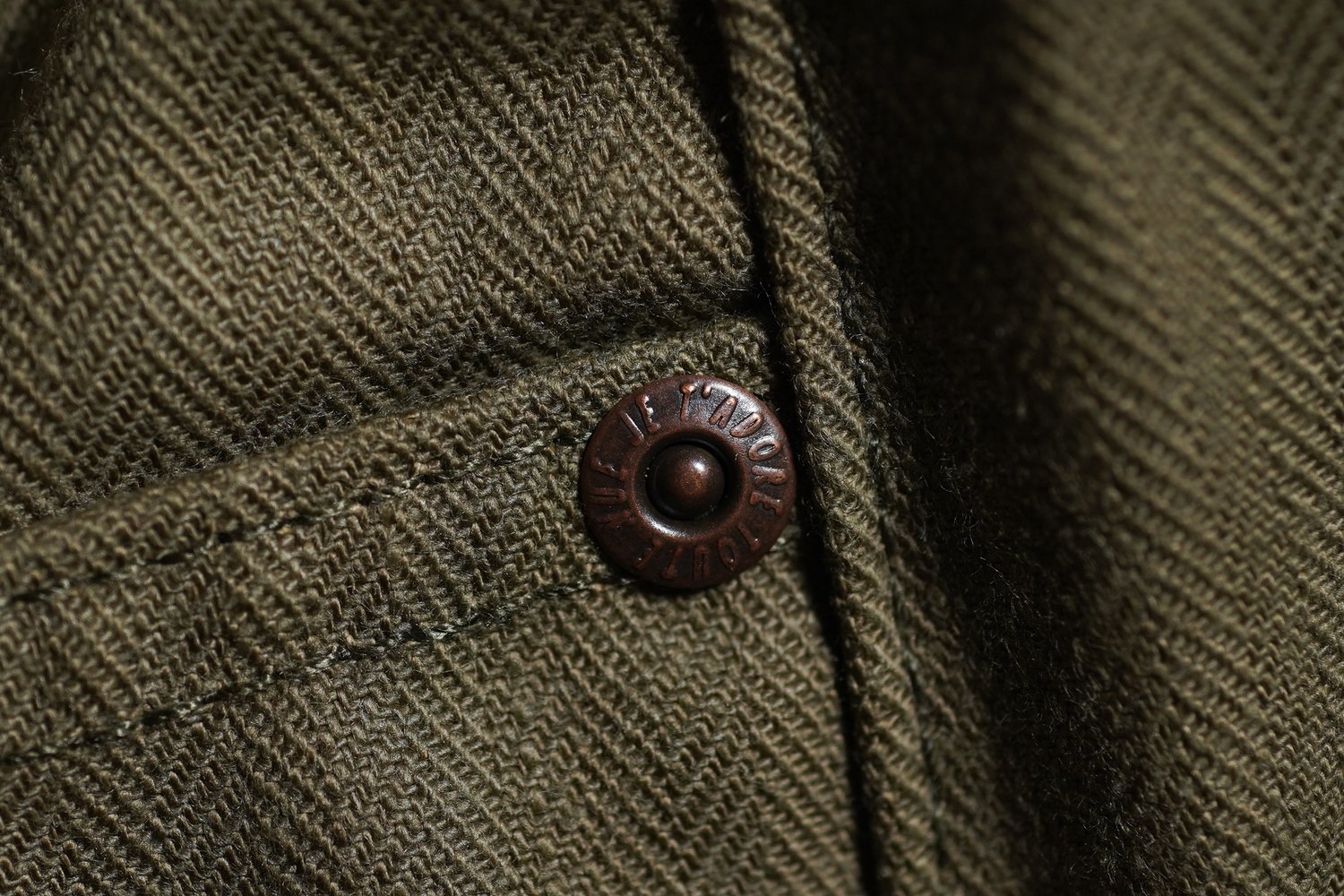 Army HBT - Olive Drab - Rivet Macro