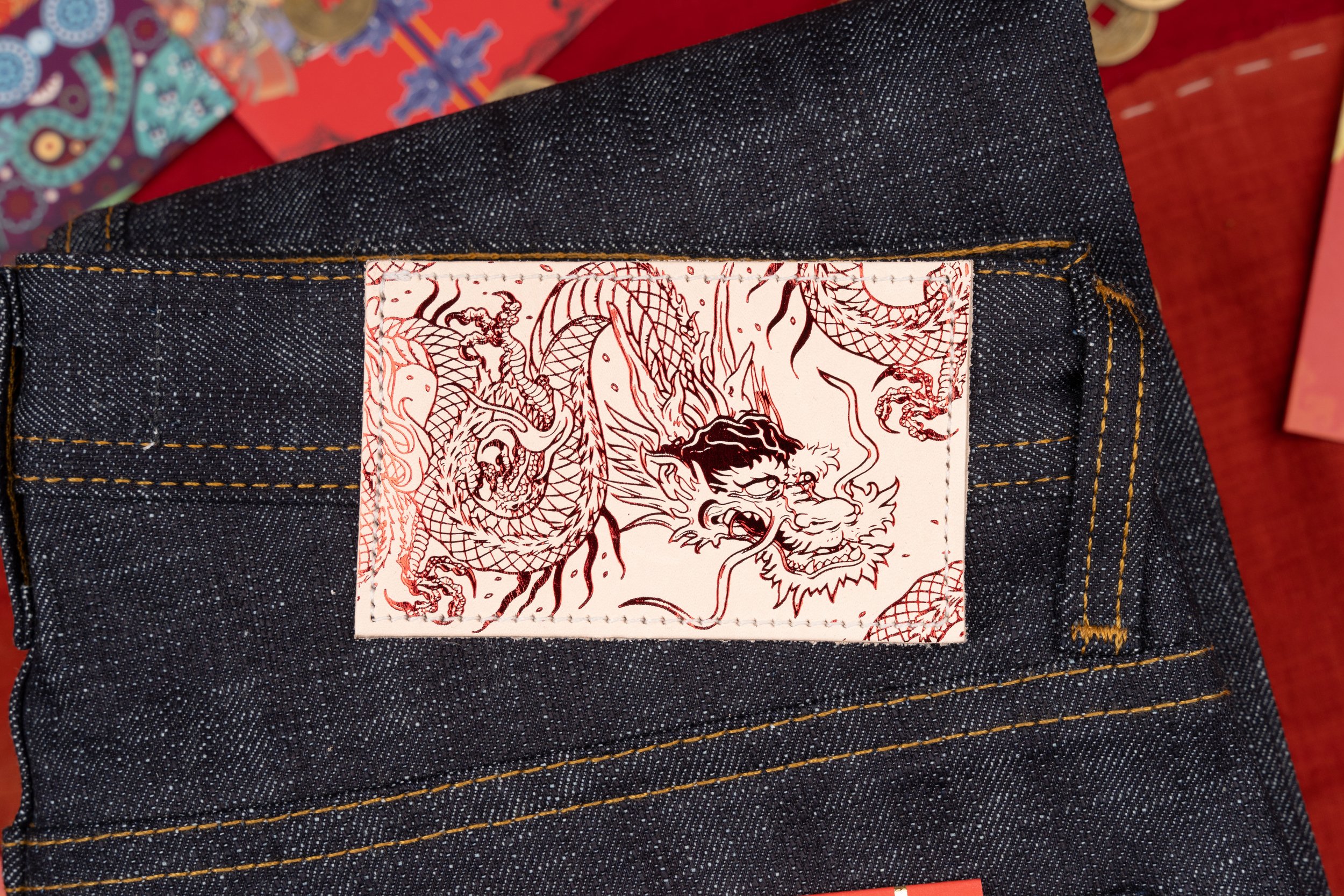 CNY - Year Of The Dragon - Leather Patch
