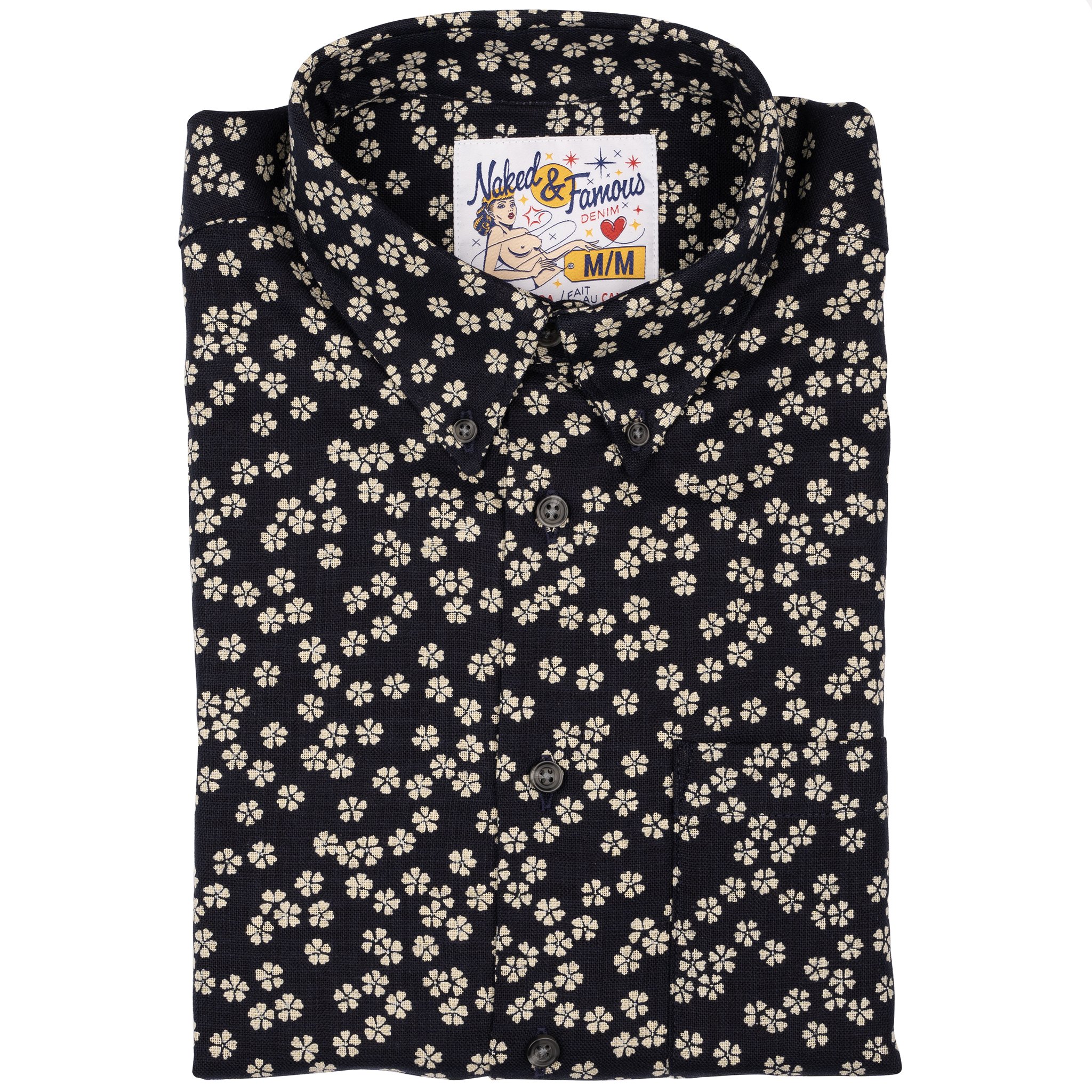  Easy Shirt - Kimono Flowers - folded 