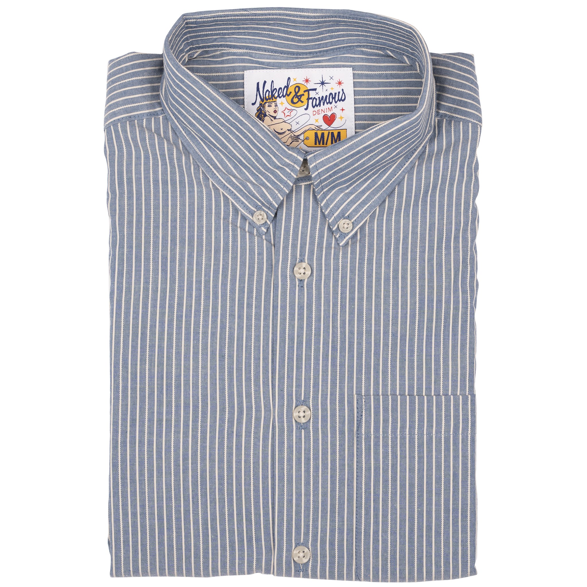 Easy Shirt - Organic Cotton Dobby - Blue 