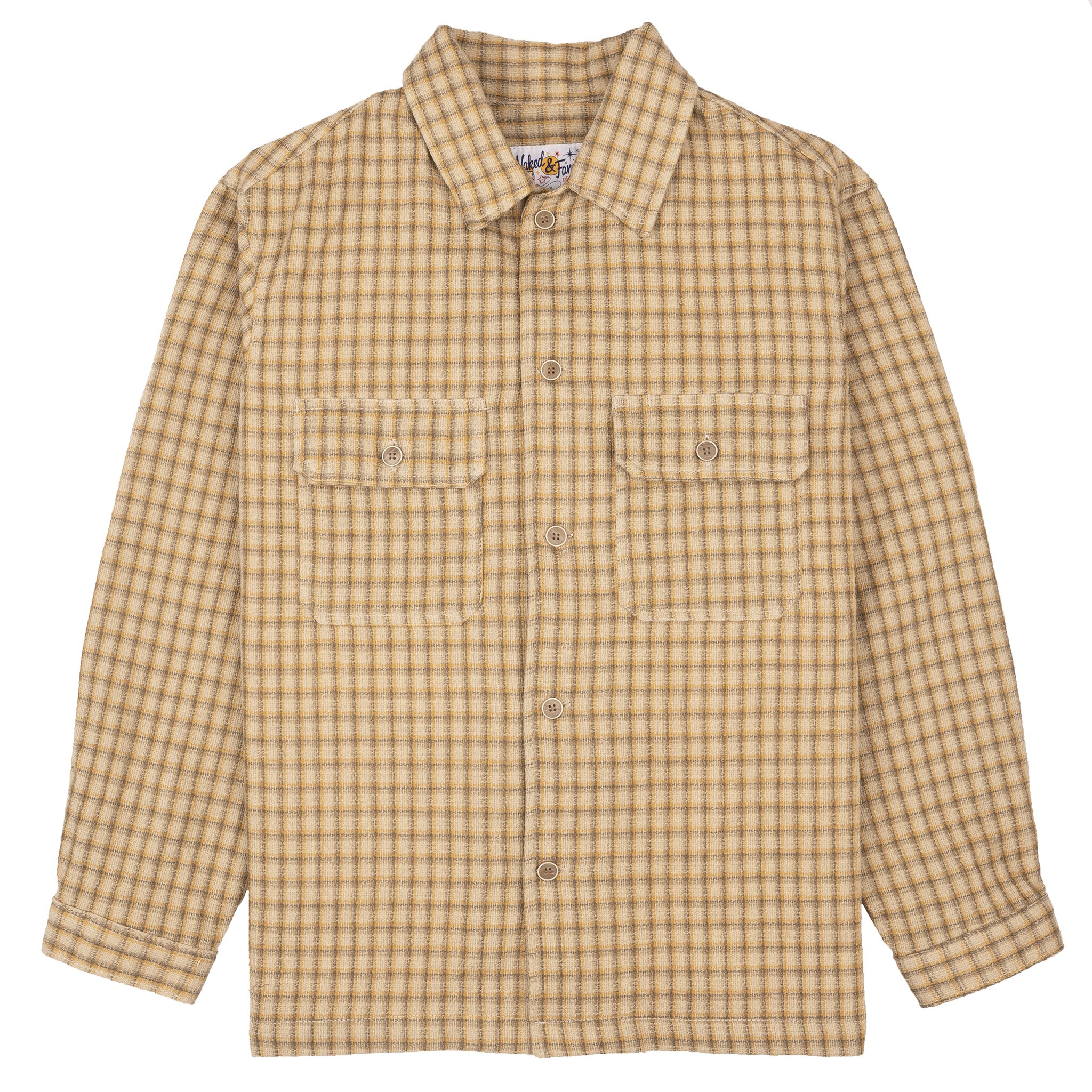  Over Shirt - Yarn Dyed Double Cloth - Sand 