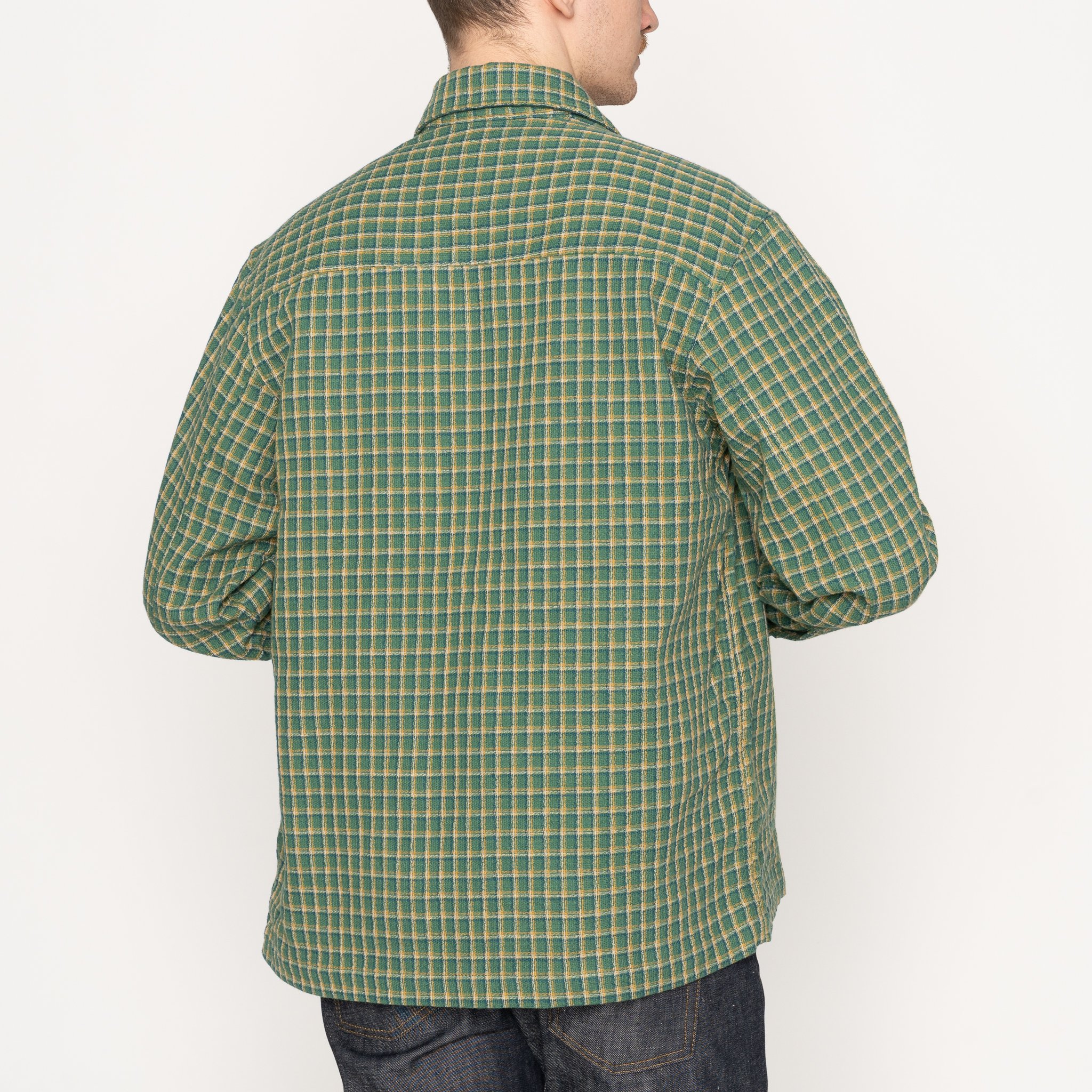  Over Shirt - Yarn Dyed Double Cloth - Green 