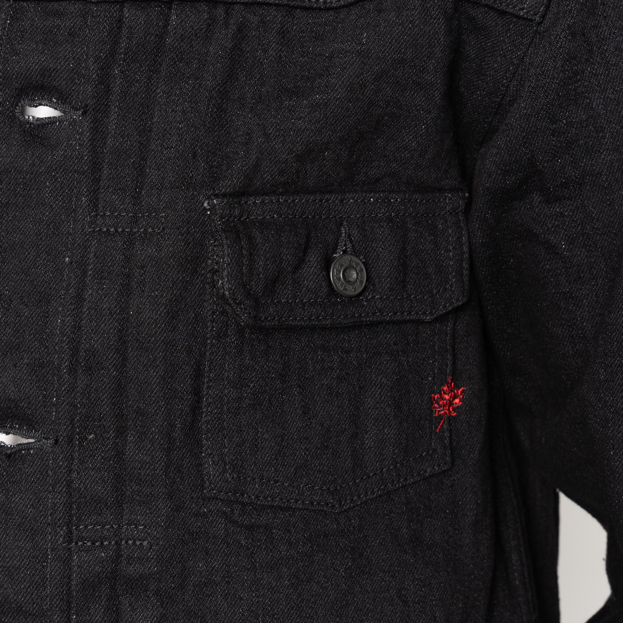  Heritage Denim Jacket - MIJ13 Japan Heritage Kuro - chest pocket 