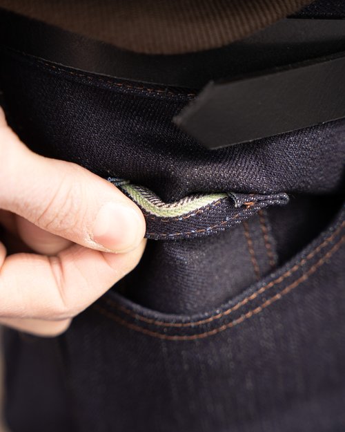 Matcha Selvedge - Lifestyle - Hidden Coin Pocket