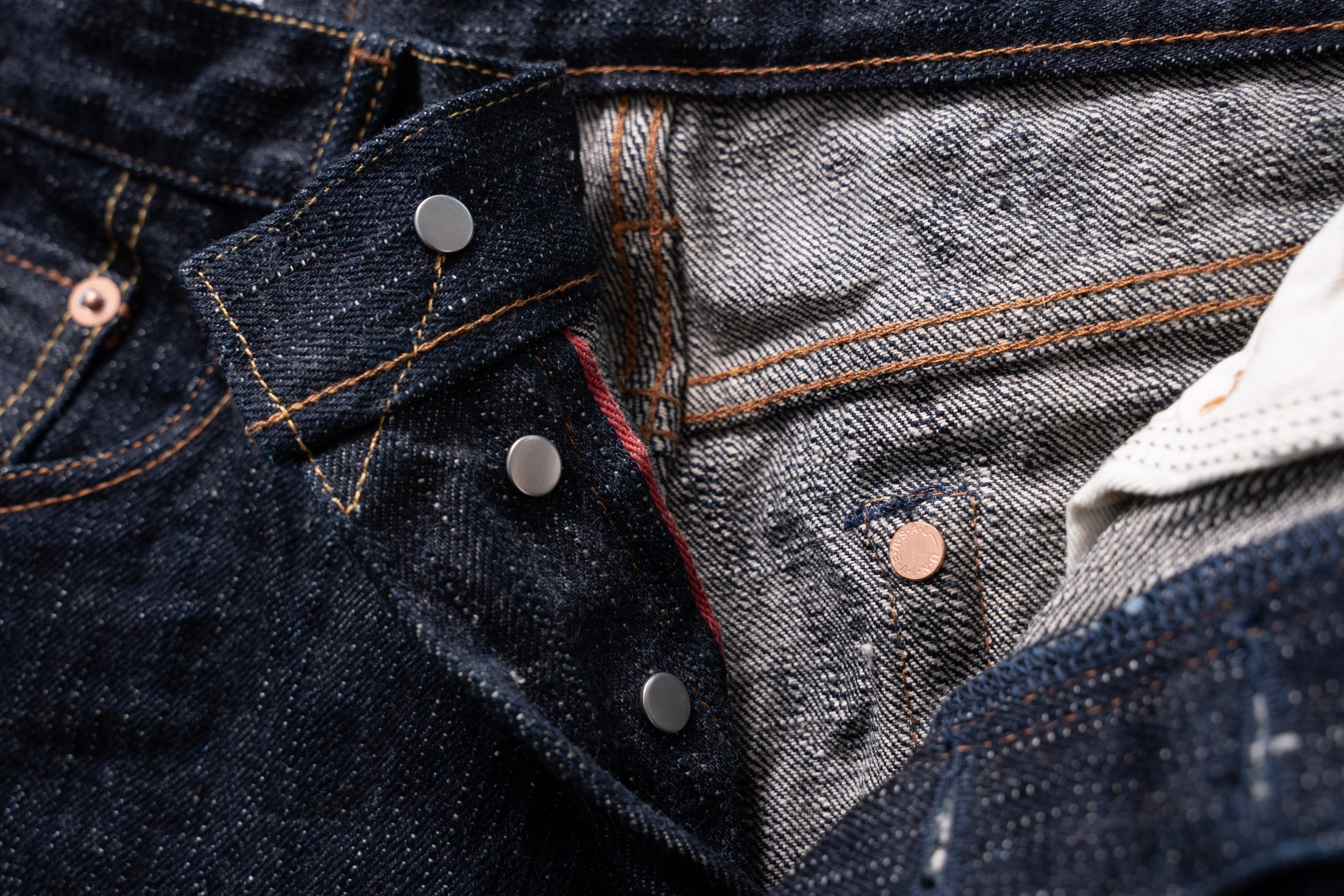 MIJ12 - Aomidori Selvedge - Selvedge Fly Detail