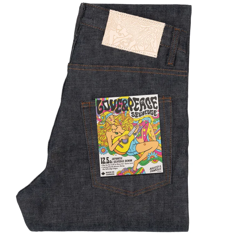 Love Peace Selvedge