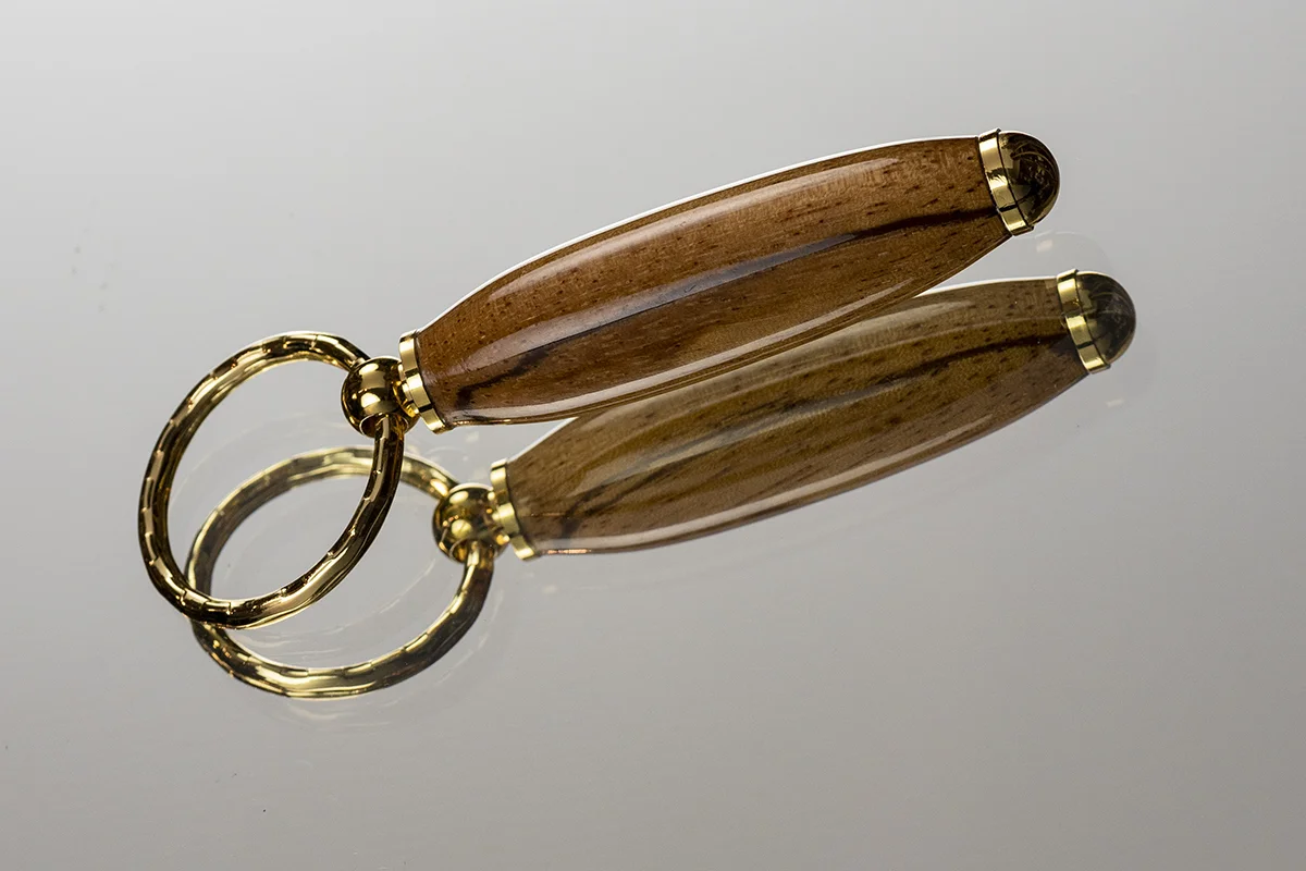 Zebrawood Key Chain