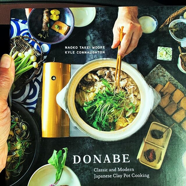 I foresee many amazing dinners in our future #donabe #cookbookstagram 🍲 📖